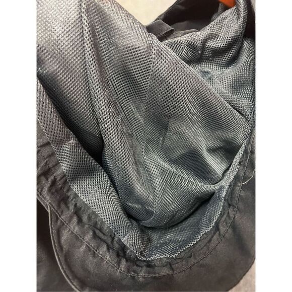 MK Michael Kors Black Bill Hooded Logo Sleeve Rain Jacket sz XL EUC Not Michael - Picture 7 of 10